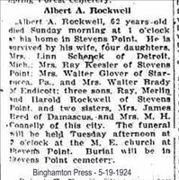 Rockwell, Albert A. (Obituary)